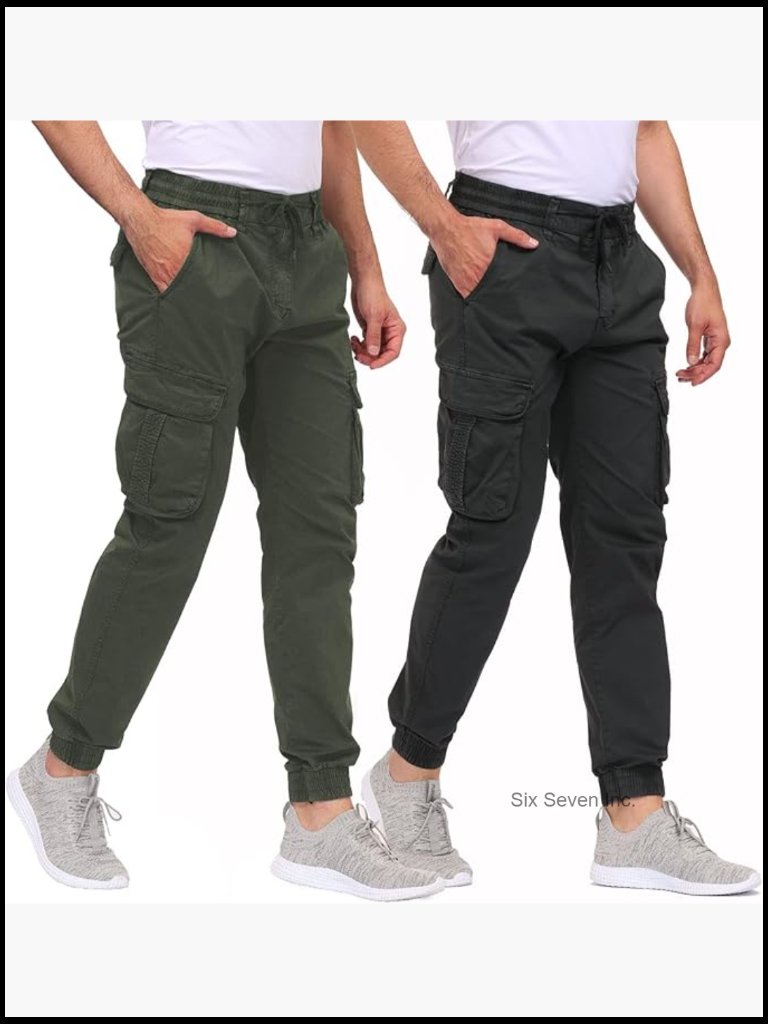 Hiking Cargo Pants Joggers Slim Fit Stretch Lightweight Casual Work Pants